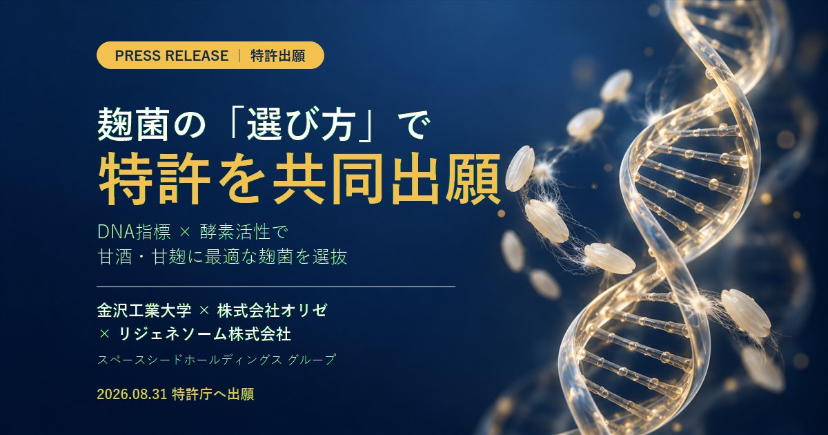 麹菌のDNA指標と酵素活性を組み合わせた「発酵甘味料向け麹菌の選抜方法」に関する（図1）