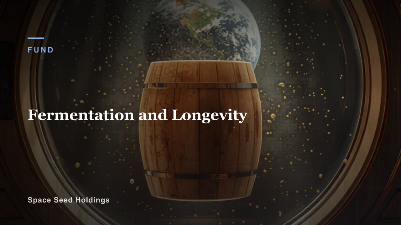 Key visual of a fermentation barrel with the Earth in the background